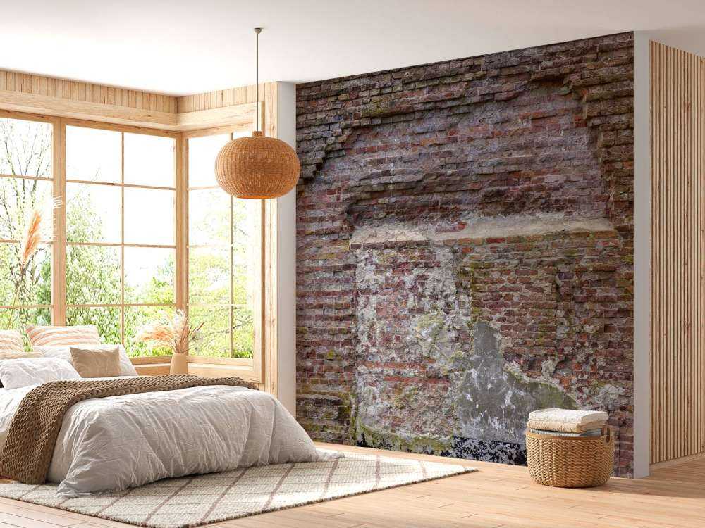 Old crumbled wall
