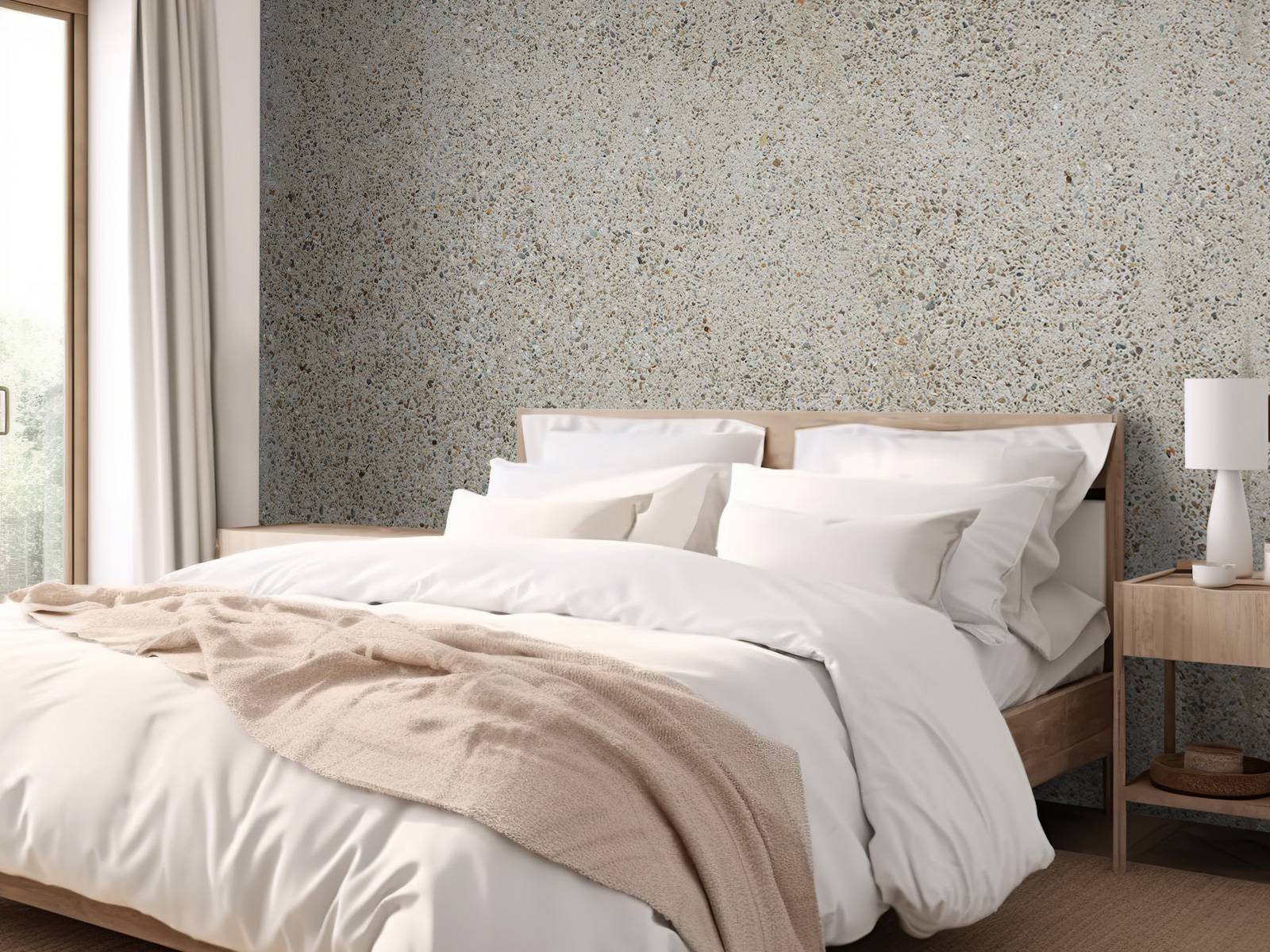 Concrete with coarse stones