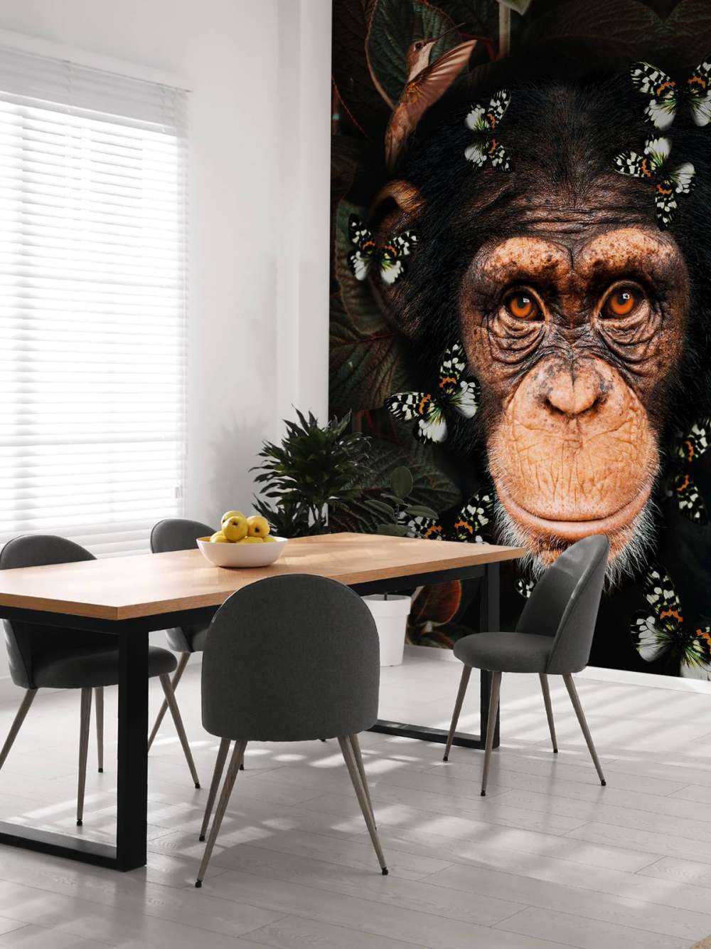 Tropical Chimpanzee Portrait