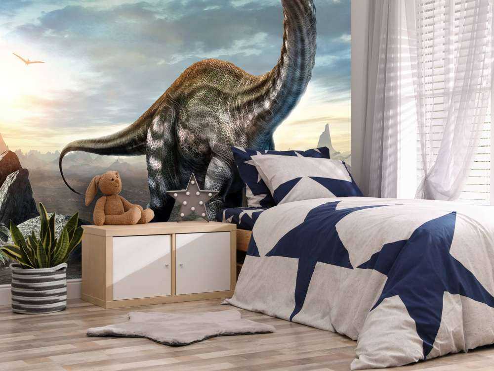 Apatosaurus in the mountains