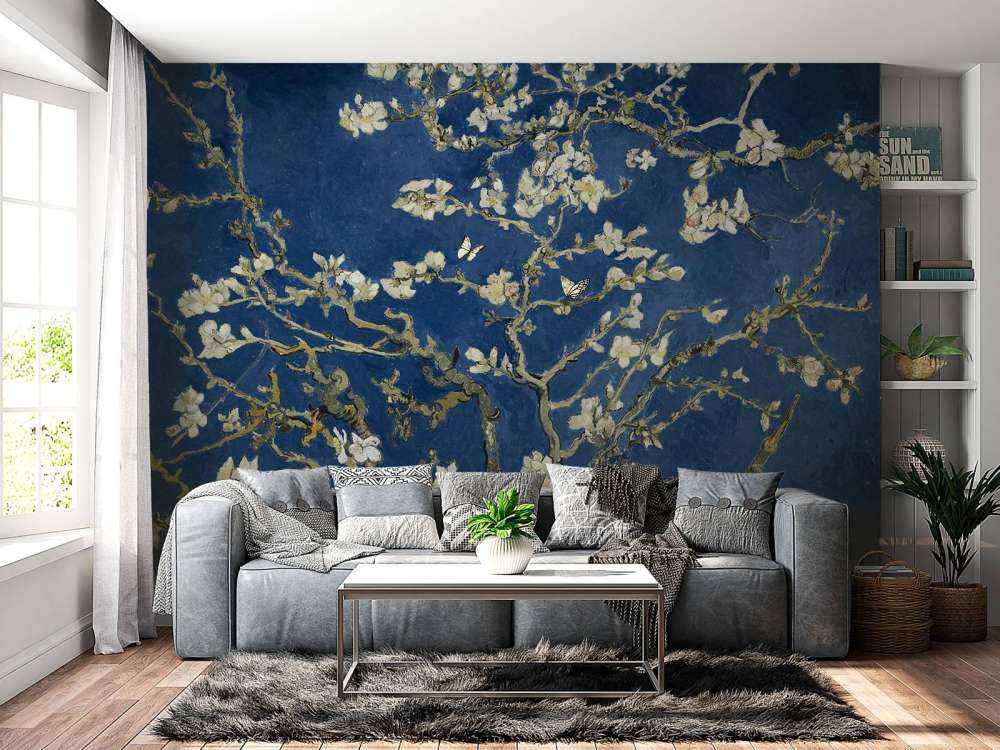 Almond blossom in the night