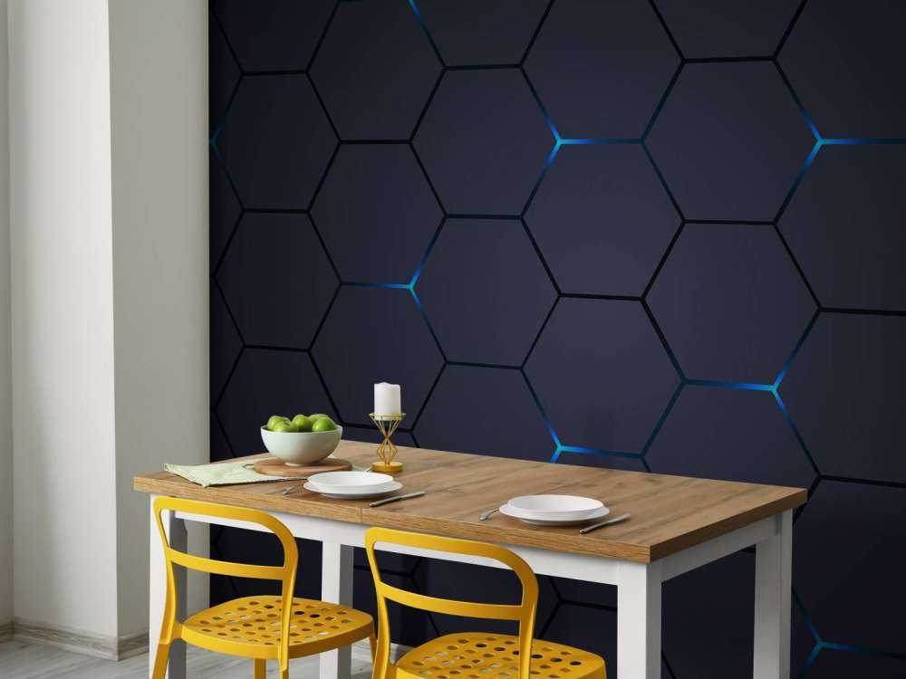 Dark grey hexagons