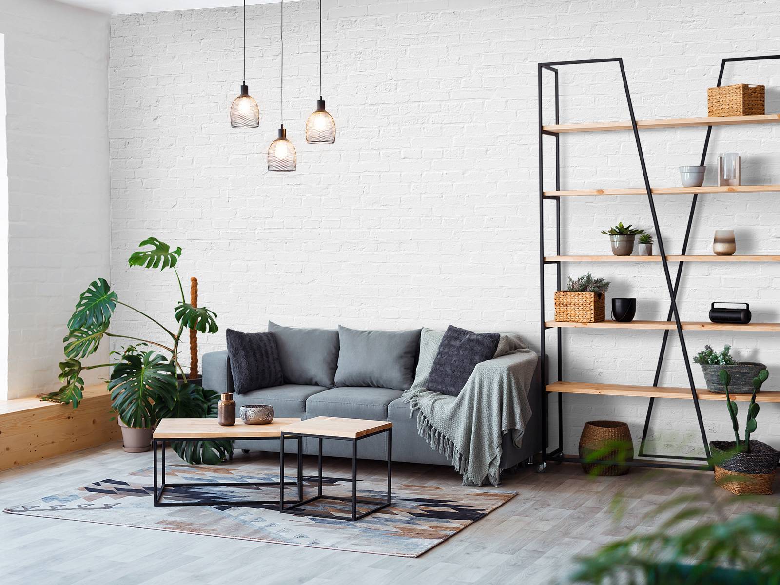 White painted wall