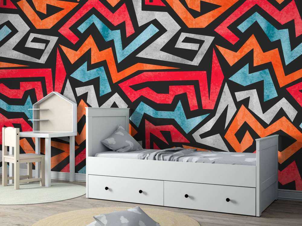 Colourful graphic print