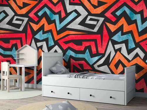 Colourful graphic print
