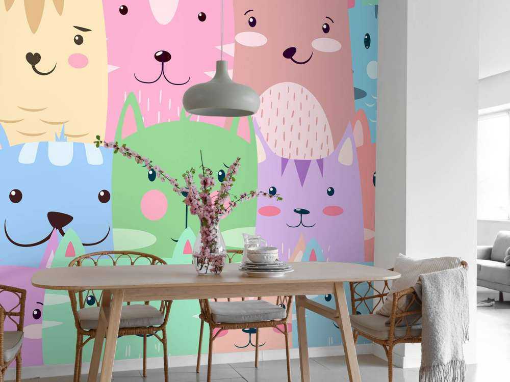 Colorful cats