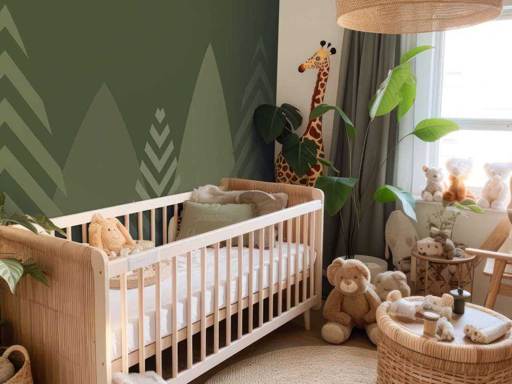 High mountains, green