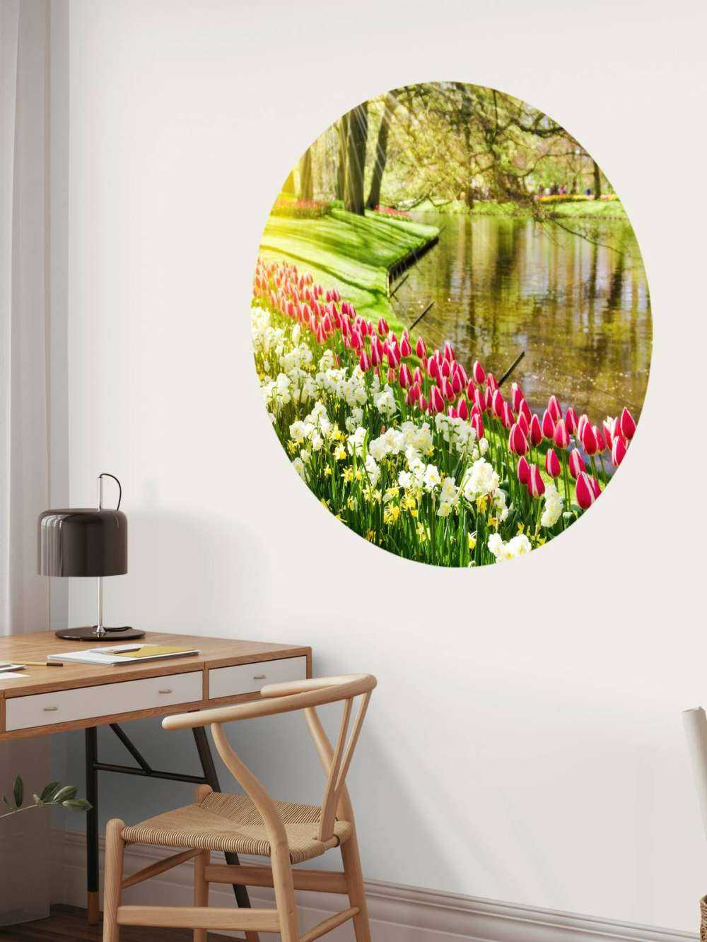 Flowers in a sunny park