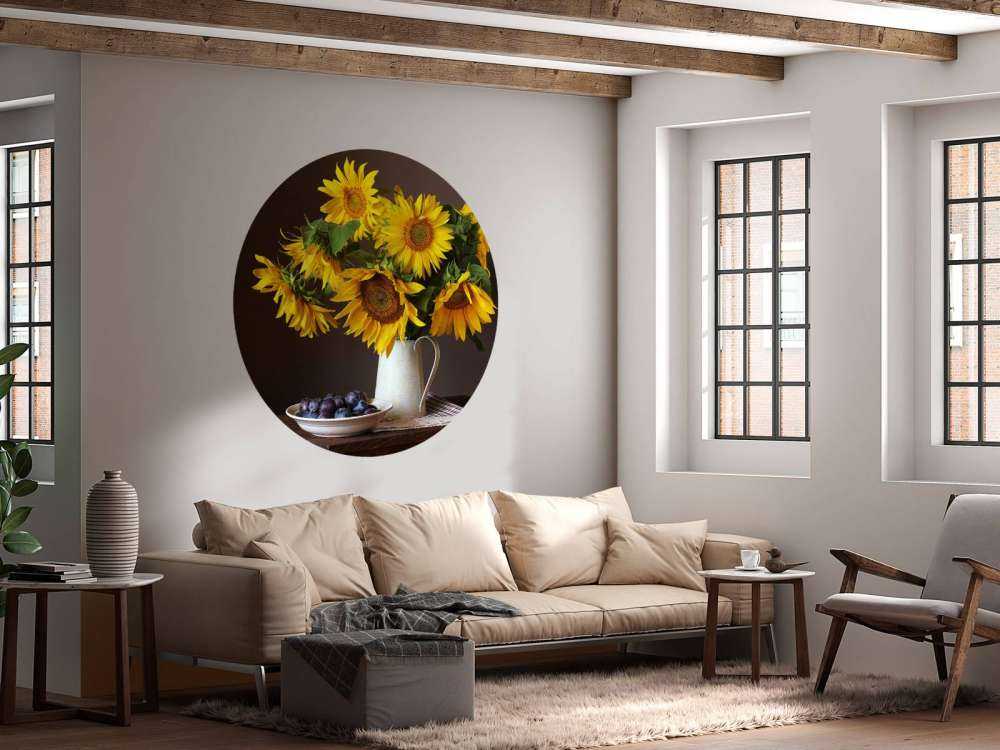 Sunflowers and berries