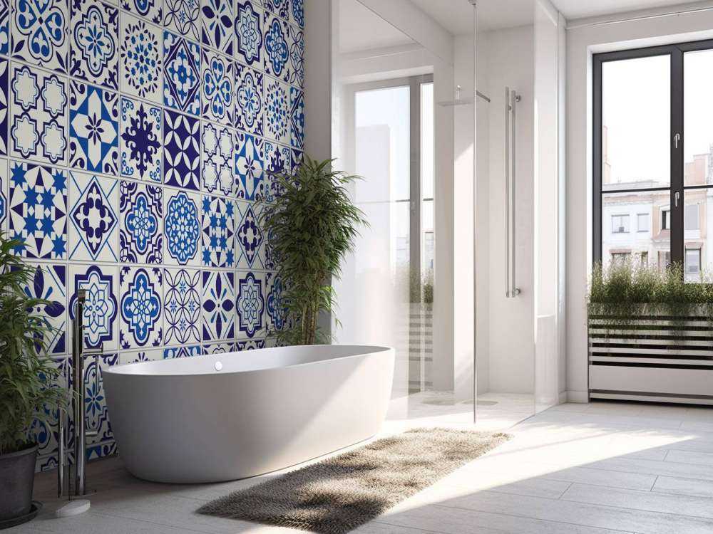 Blue tiles