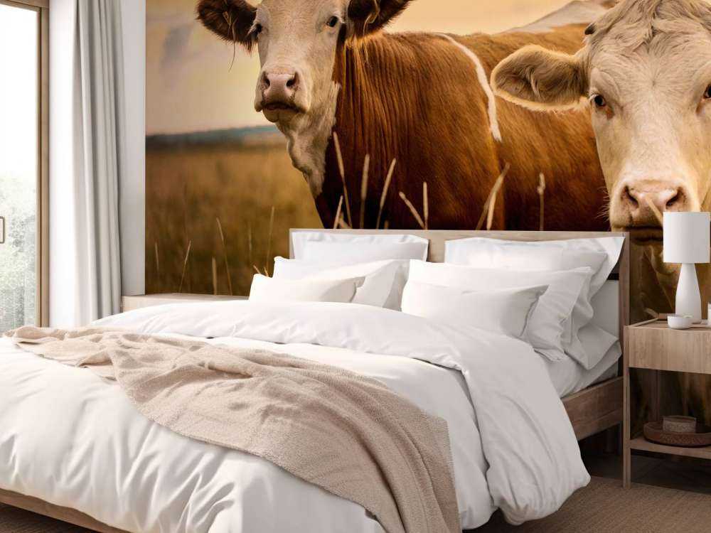 Cows in the evening sun