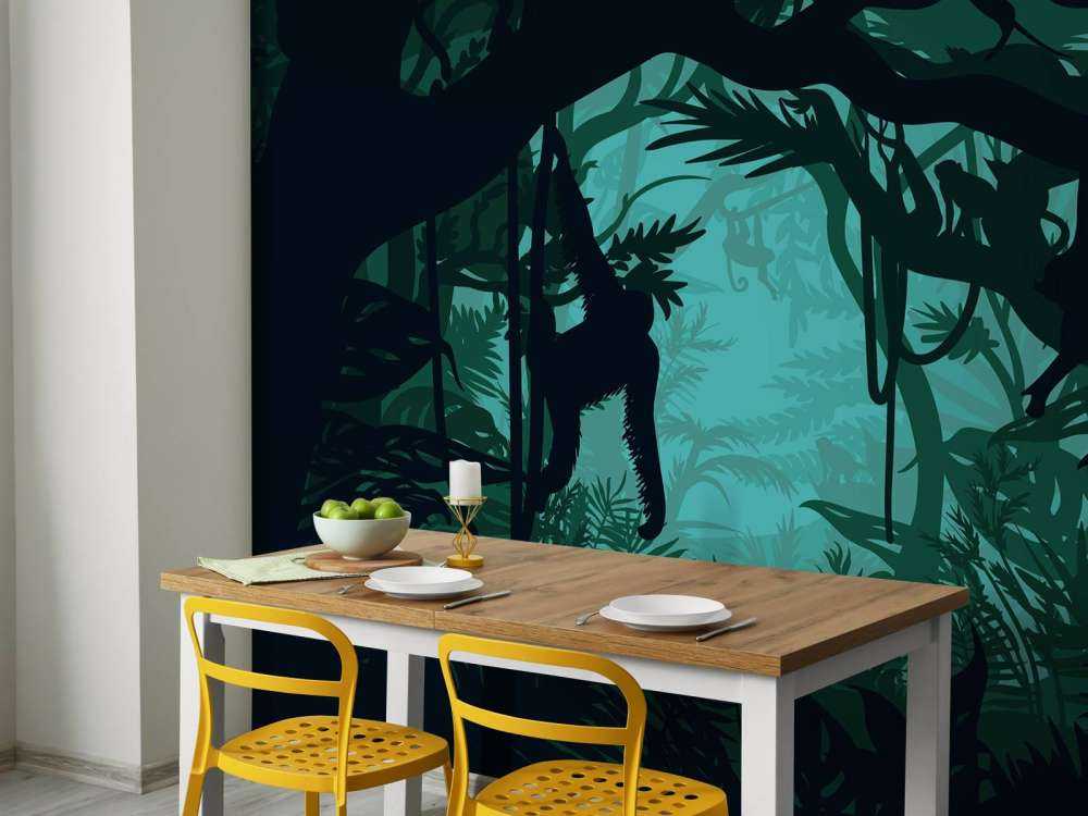 Monkey in the jungle