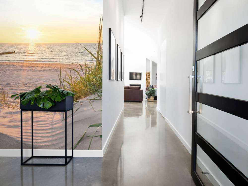 Dune beach with sunset