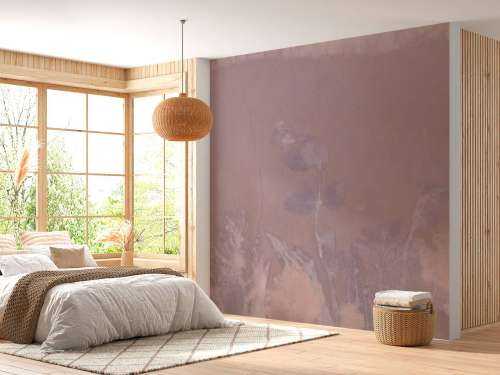 Wild geranium and snowberry - mauve