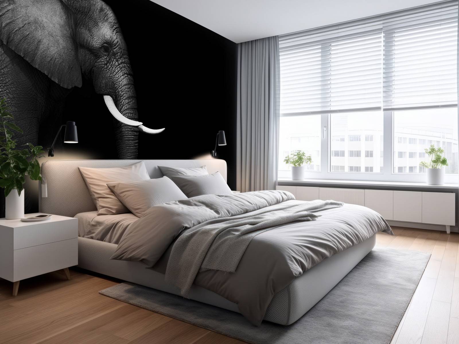 Elephant on grass