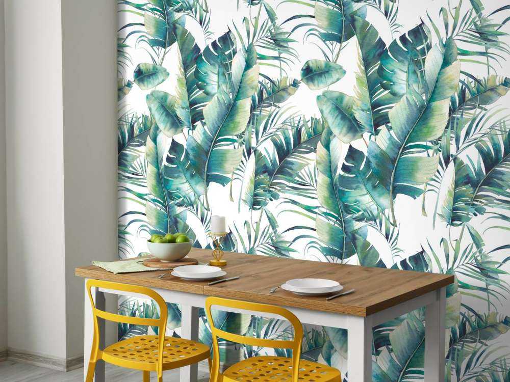 Painted palm leaves