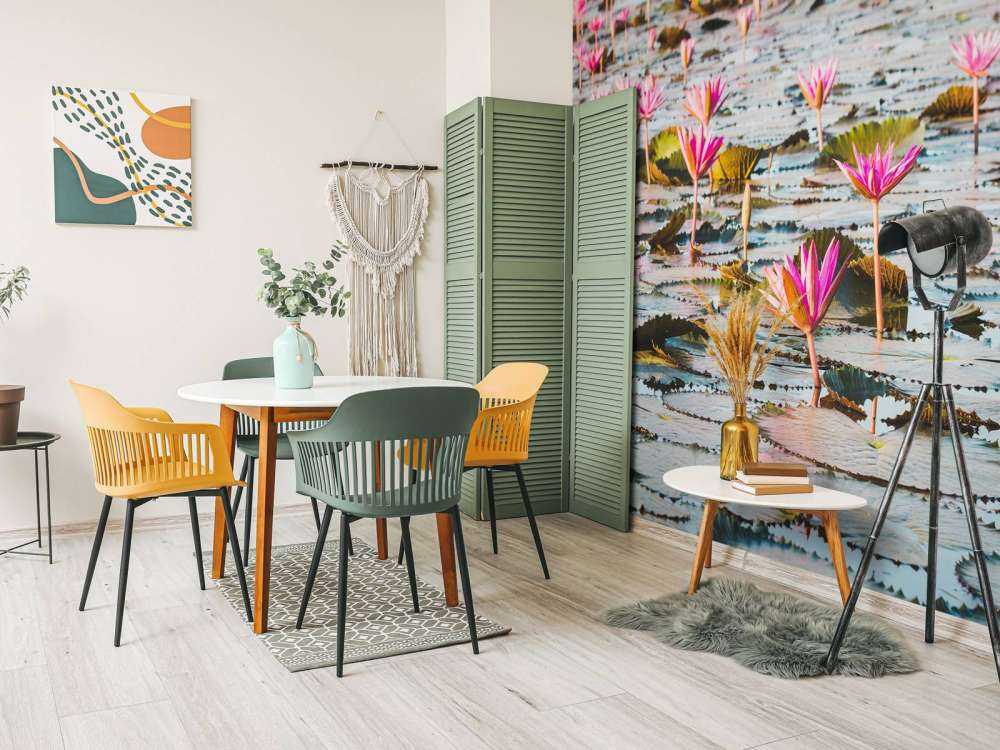 Sea of lotus flowers