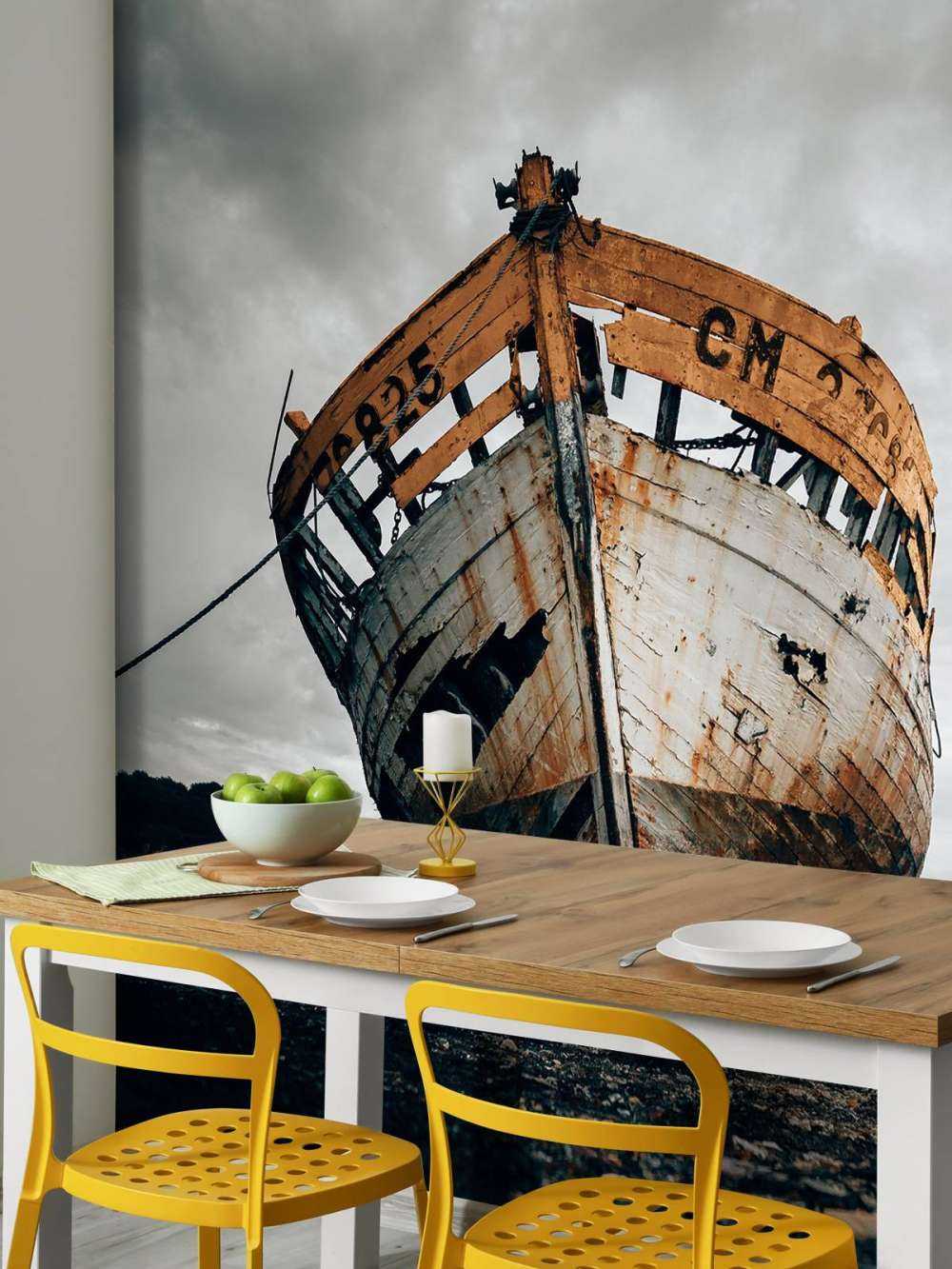 Old rusty ship wreck