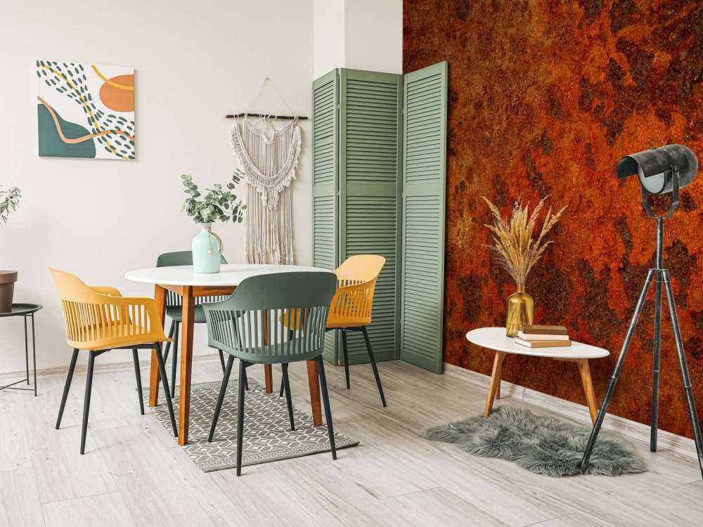 Rust coloured structure