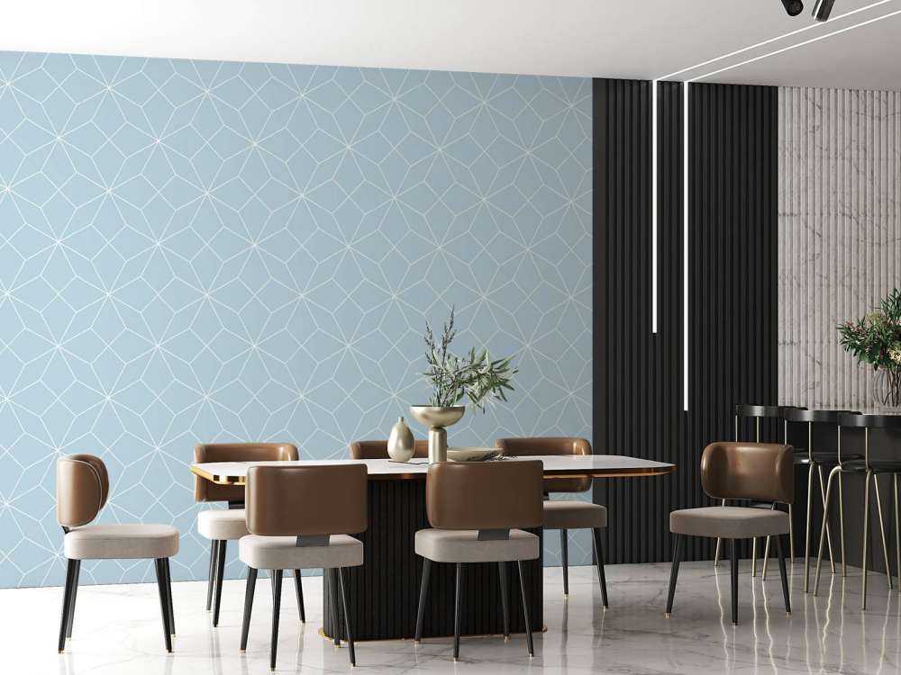 Light blue geometric lines