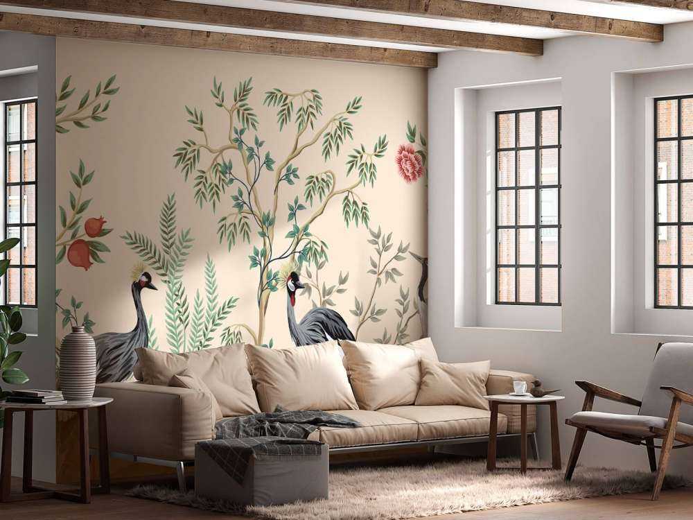 Illustratie van kraanvogels