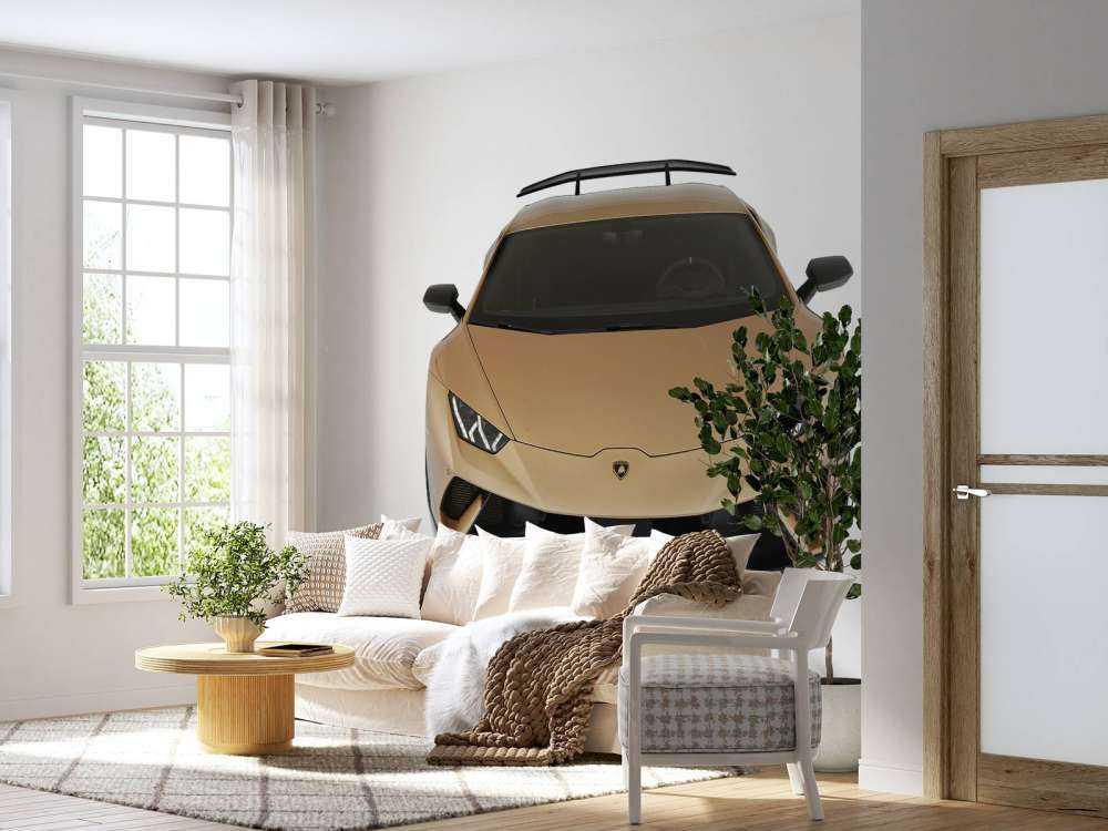 Lamborghini Huracán - Front from above, white