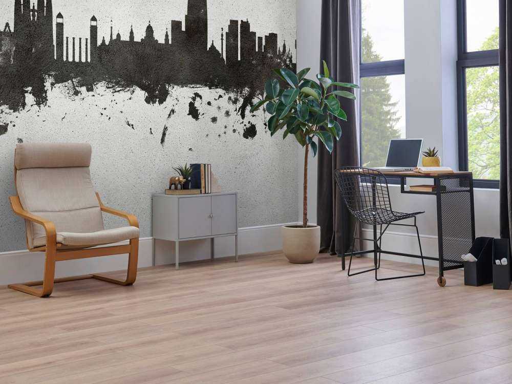 Watercolor skyline, Barcelona