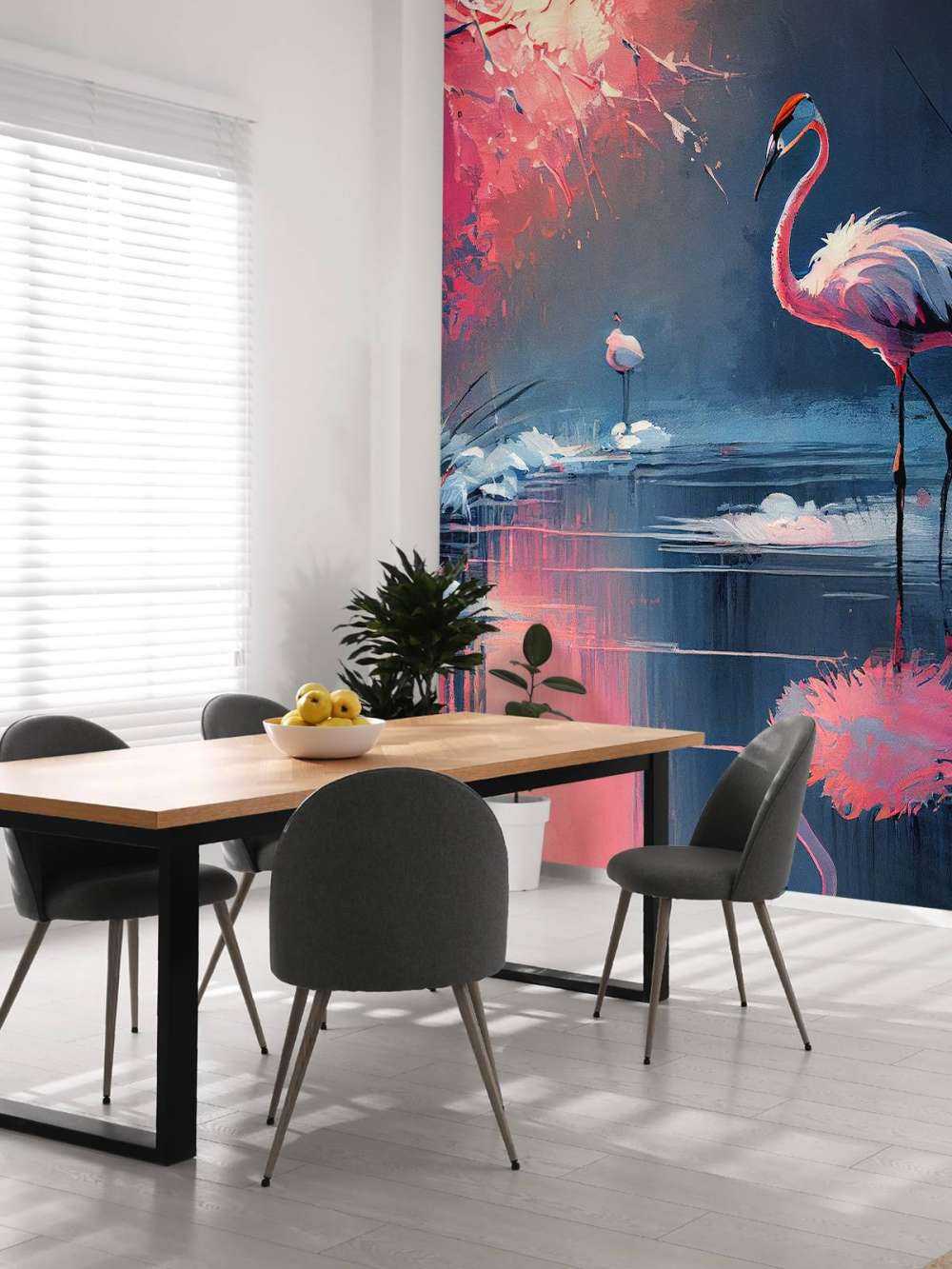 Flamingo Reflection Symphony