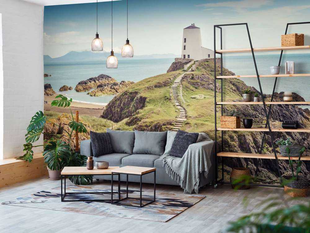 Lighthouse on a rocky outcrop