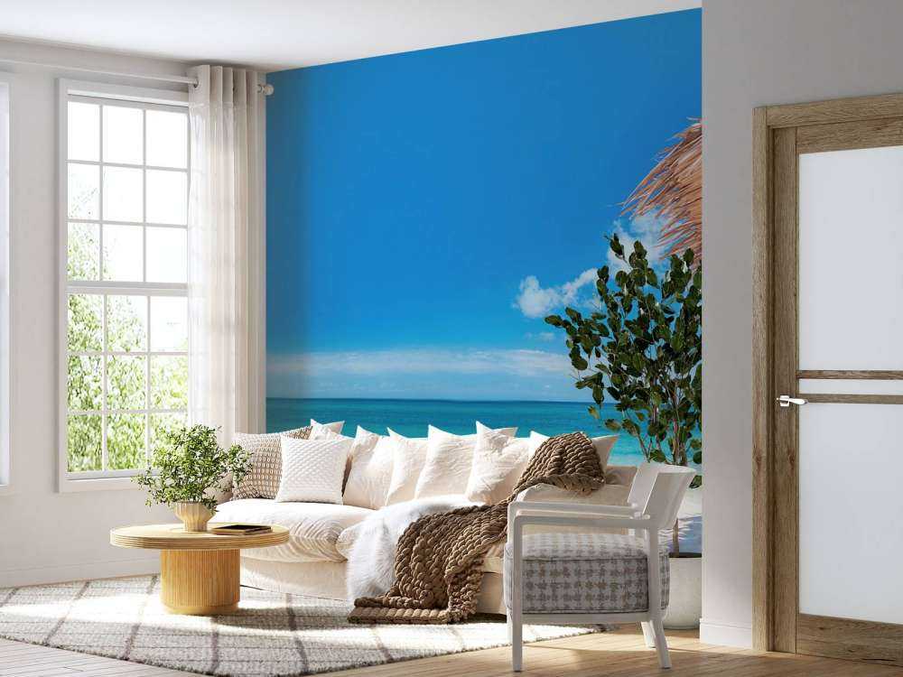 Sun loungers on the beach