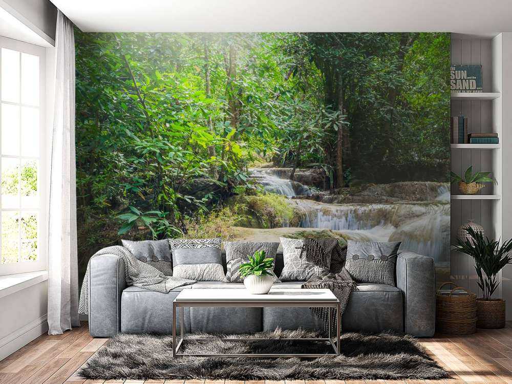 Erawan waterfall in Thailand