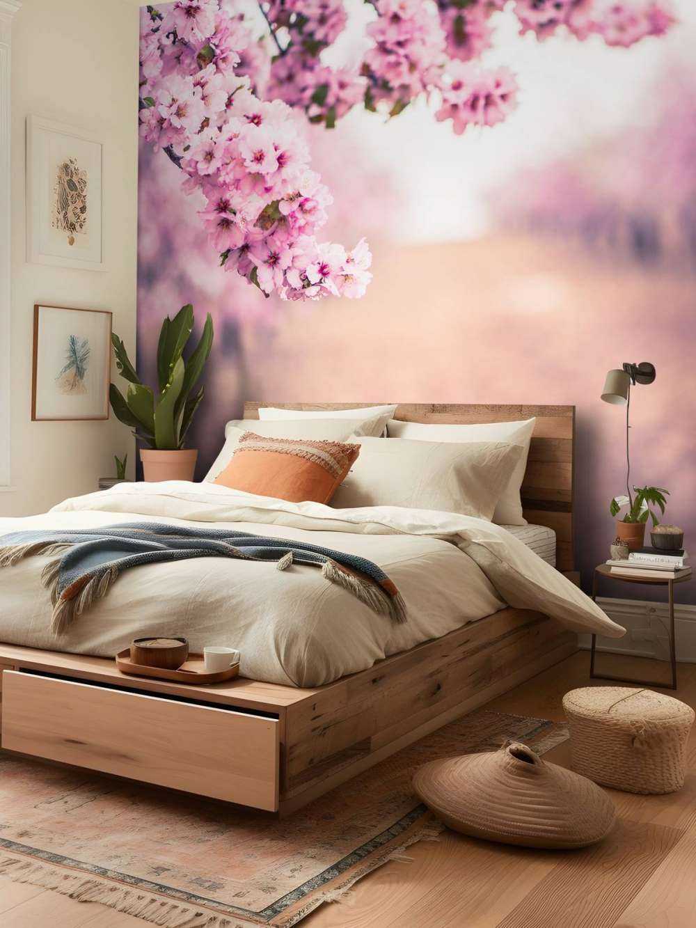 Purple Japanese blossoms