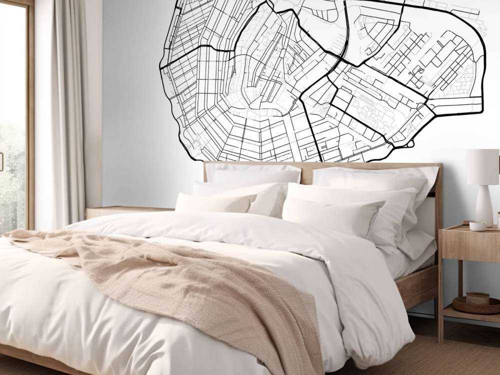 Unique map of Amsterdam