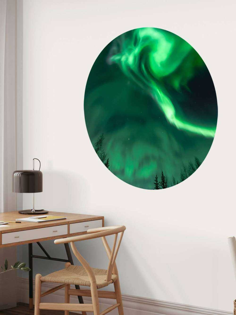 Spiral northern lights