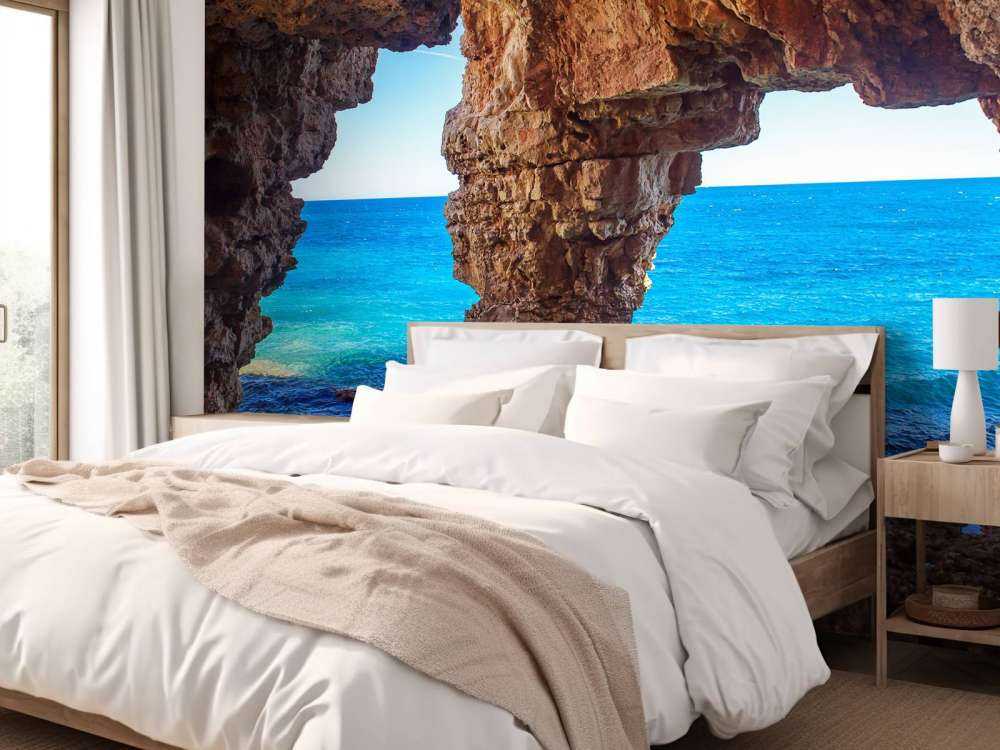 Cave above the sea
