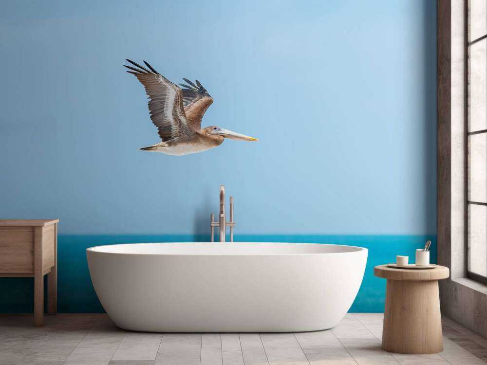 Flying pelican