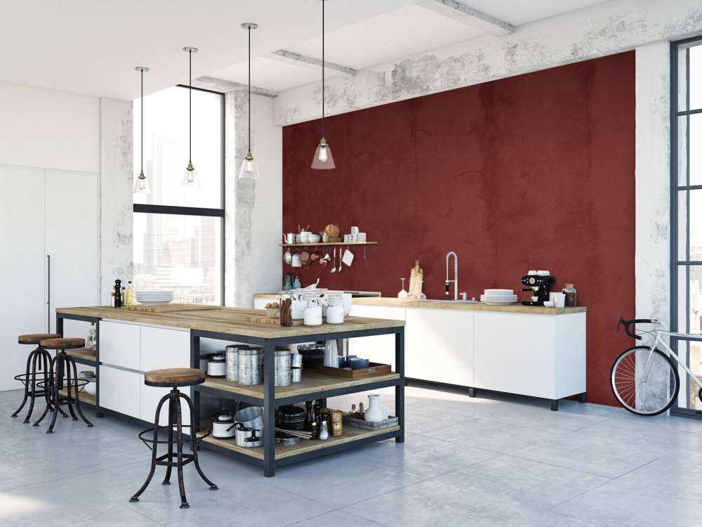 Bister red concrete