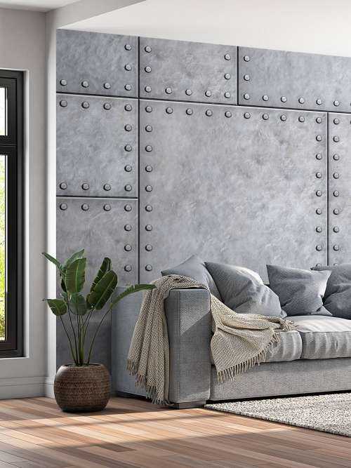 Armored metal plate