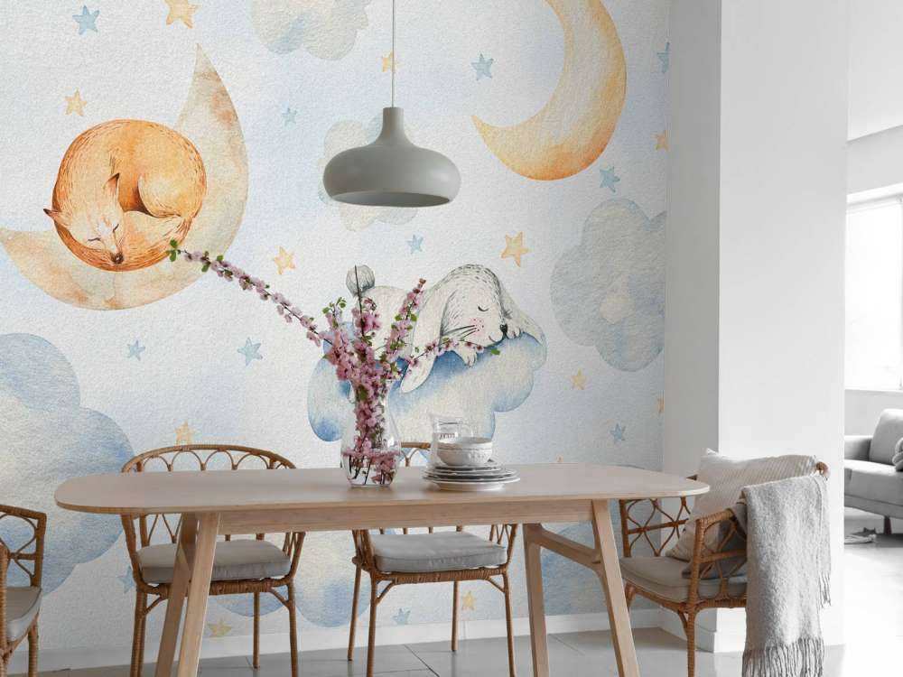 Sleeping friends in the clouds