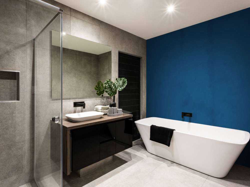 American blue concrete