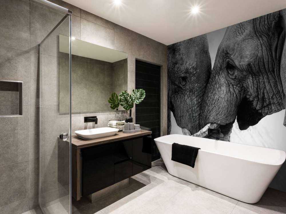 Photo wallpaper elephants