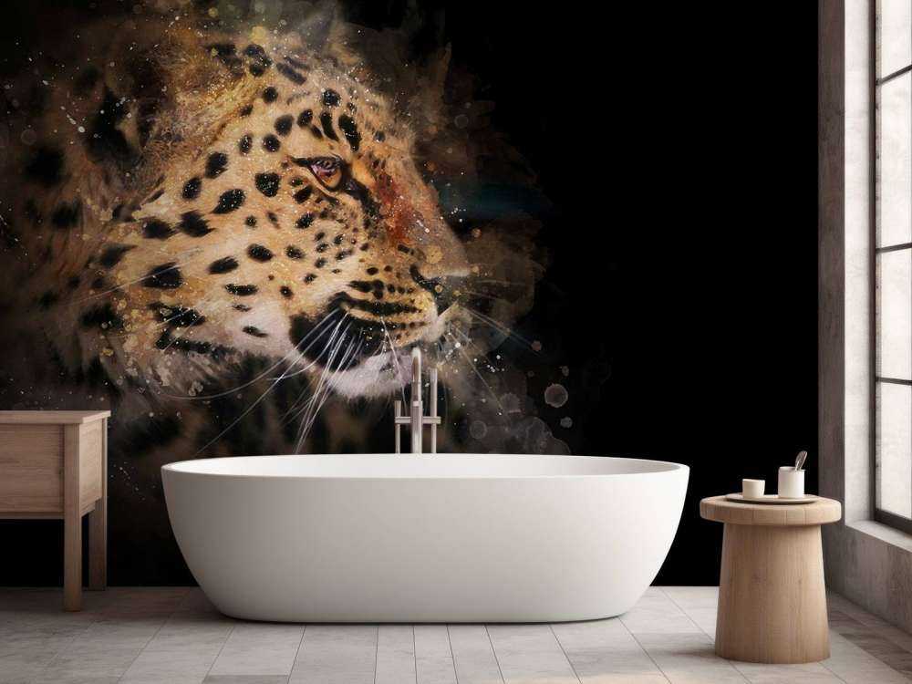 Painted leopard