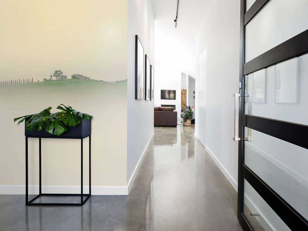 Foggy Italian landscape