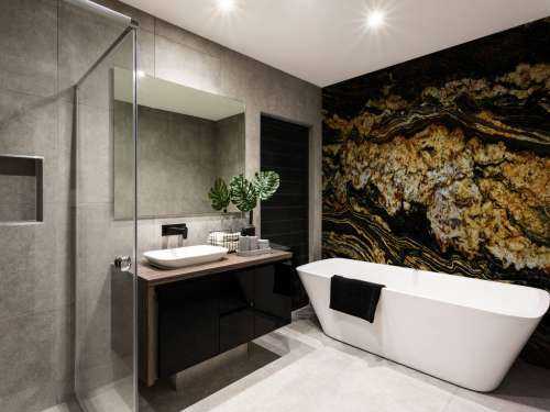 Black gold marble