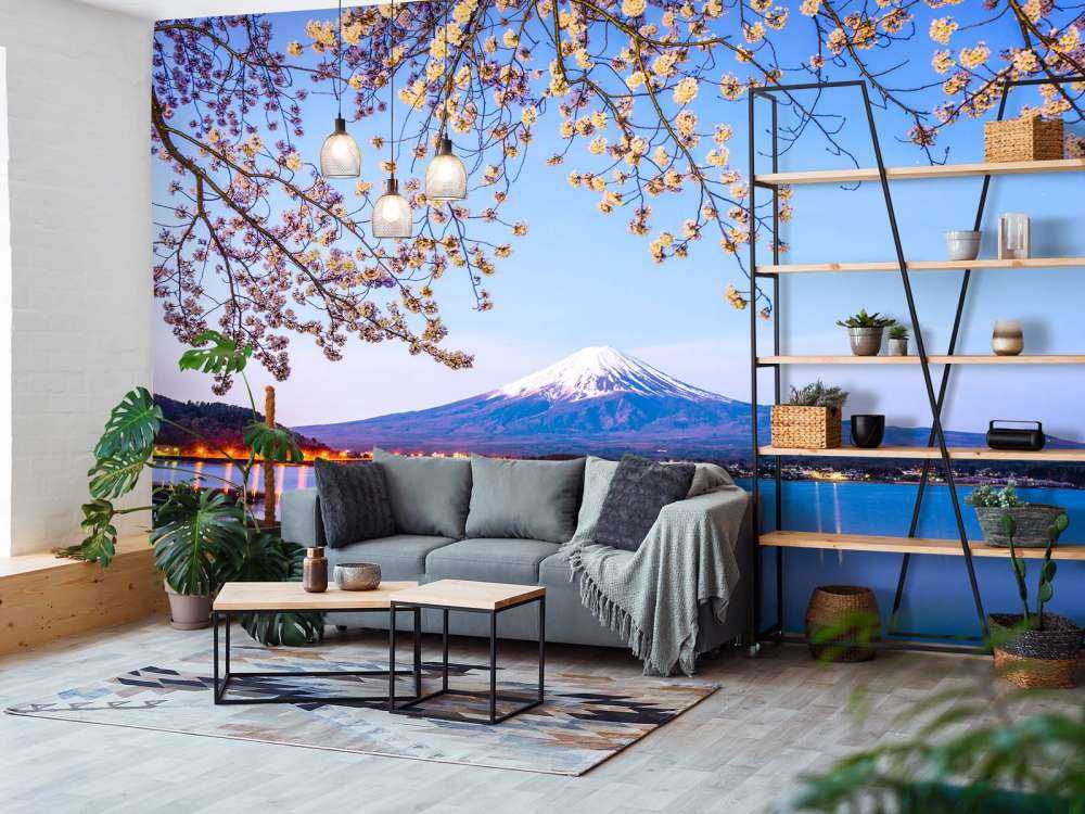 Mount Fuji by the water