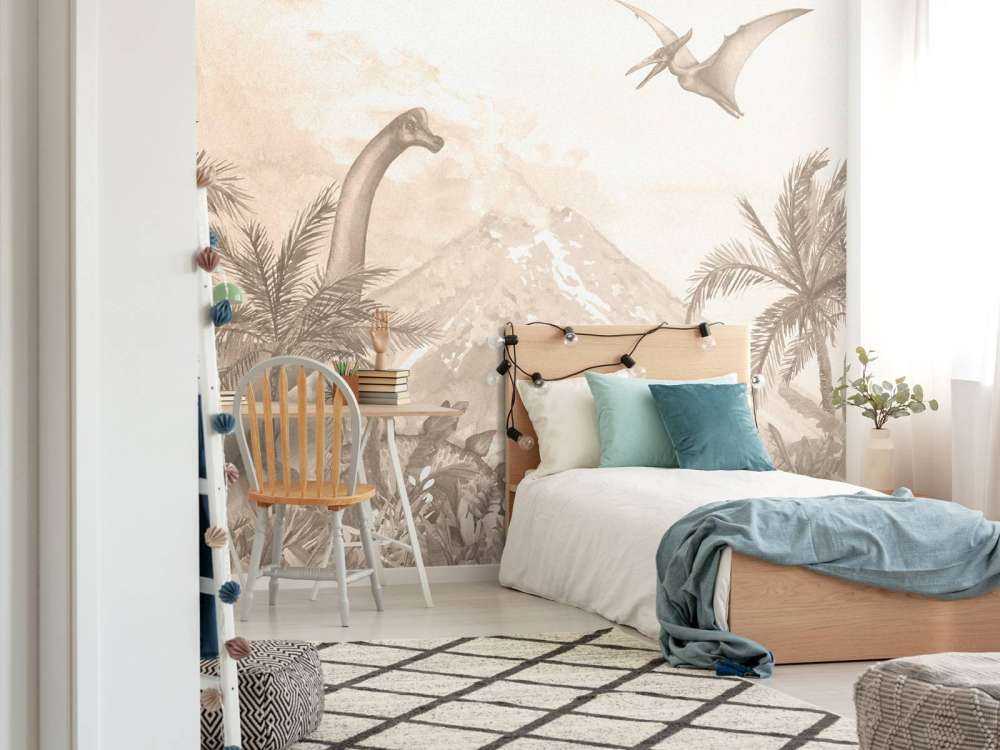 Various dino's in taupe