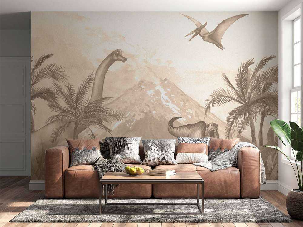 Various dino's in taupe