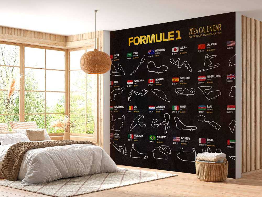 Formula 1 2024 - Winners map