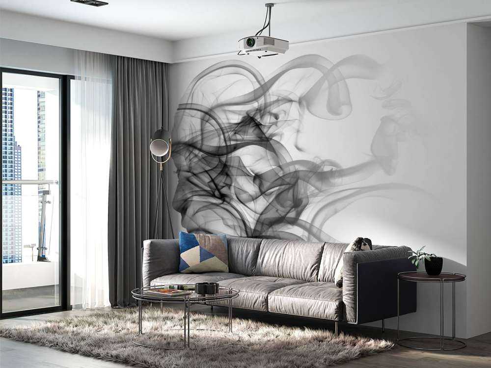 Head formed of smoke