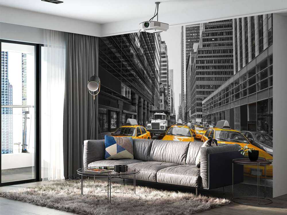 Yellow taxis in New York